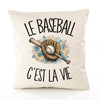 Housse de Coussin Le baseball c'est la vie