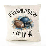 Housse de Coussin Le football américain c'est la vie