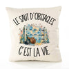 Housse de Coussin Le saut d'obstacles c'est la vie