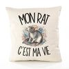 Housse de Coussin Mon rat c'est ma vie