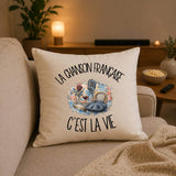 Housse de Coussin La chanson française c'est la vie