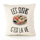 Housse de Coussin Les sushis c'est la vie
