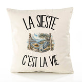 Housse de Coussin La sieste c'est la vie