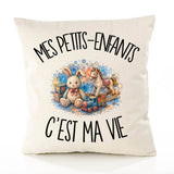 Housse de Coussin Mes petits-enfants c'est ma vie