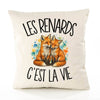 Housse de Coussin Les renards c'est la vie