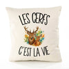 Housse de Coussin Les cerfs c'est la vie
