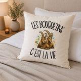 Housse de Coussin Les bouquetins c'est la vie