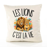Housse de Coussin Les lions c'est la vie