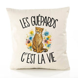 Housse de Coussin Les guépards c'est la vie