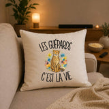 Housse de Coussin Les guépards c'est la vie