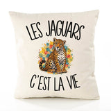 Housse de Coussin Les jaguars c'est la vie