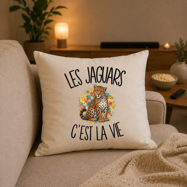 Housse de Coussin Les jaguars c'est la vie