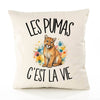 Housse de Coussin Les pumas c'est la vie