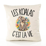 Housse de Coussin Les koalas c'est la vie
