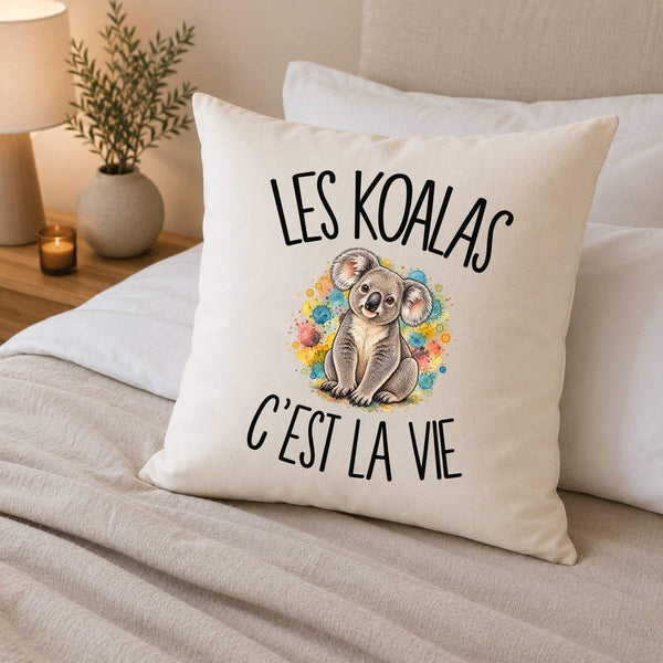 Housse de Coussin Les koalas c'est la vie