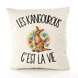 Housse de Coussin Les kangourous c'est la vie