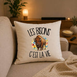 Housse de Coussin Les bisons c'est la vie