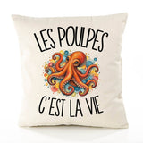 Housse de Coussin Les poulpes c'est la vie