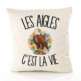 Housse de Coussin Les aigles c'est la vie