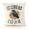 Housse de Coussin Les corbeaux c'est la vie