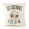 Housse de Coussin Les cigognes c'est la vie