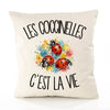 Housse de Coussin Les coccinelles c'est la vie