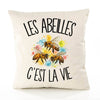 Housse de Coussin Les abeilles c'est la vie