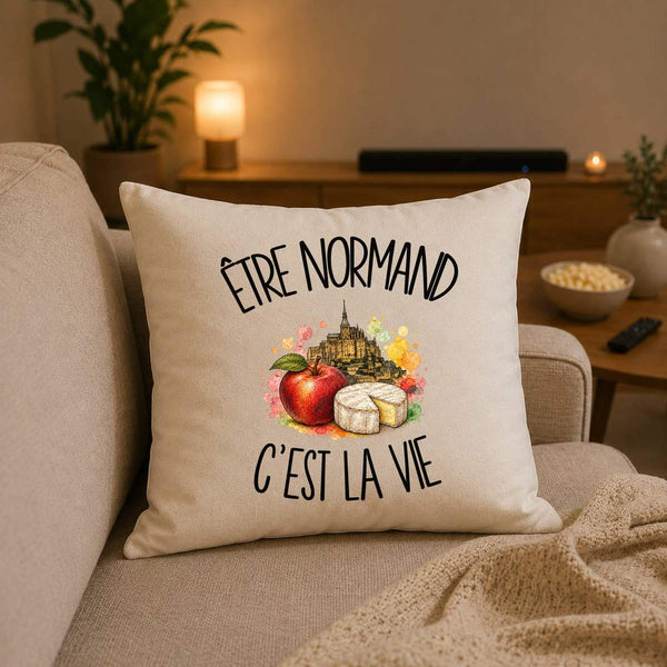 Housse de Coussin Être normand c'est la vie