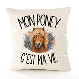 Housse de Coussin Mon poney c'est ma vie