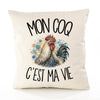 Housse de Coussin Mon coq c'est ma vie