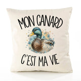 Housse de Coussin Mon canard c'est ma vie