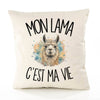 Housse de Coussin Mon lama c'est ma vie