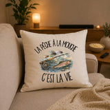 Housse de Coussin La pêche à la mouche c'est la vie