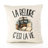Housse de Coussin La reliure c'est la vie