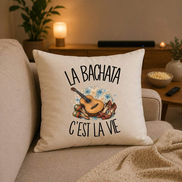 Housse de Coussin La bachata c'est la vie