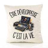 Housse de Coussin Être développeuse c'est la vie