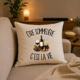 Housse de Coussin Être sommelière c'est la vie