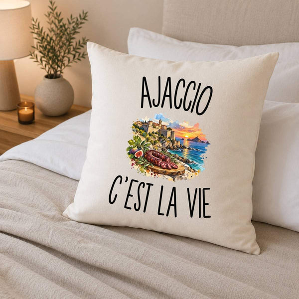 Housse de Coussin Ajaccio c’est la vie