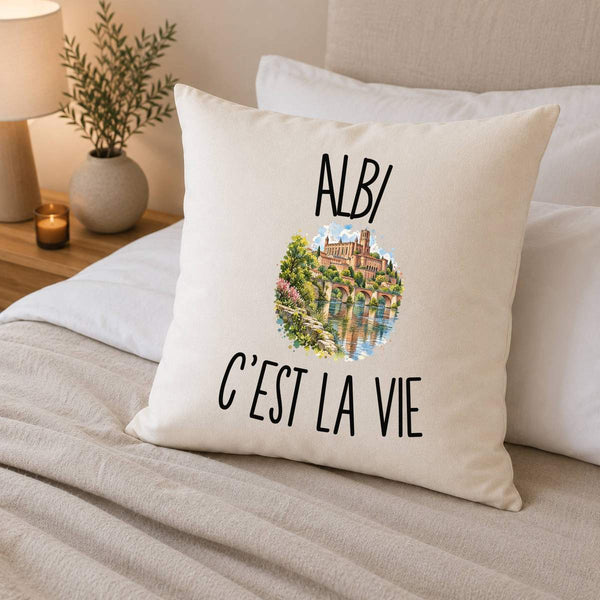 Housse de Coussin Albi c’est la vie