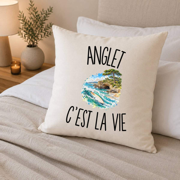 Housse de Coussin Anglet c’est la vie