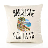Housse de Coussin Barcelone c’est la vie