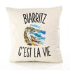 Housse de Coussin Biarritz c’est la vie
