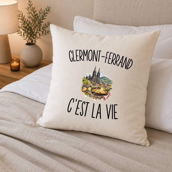Housse de Coussin Clermont-Ferrand c’est la vie