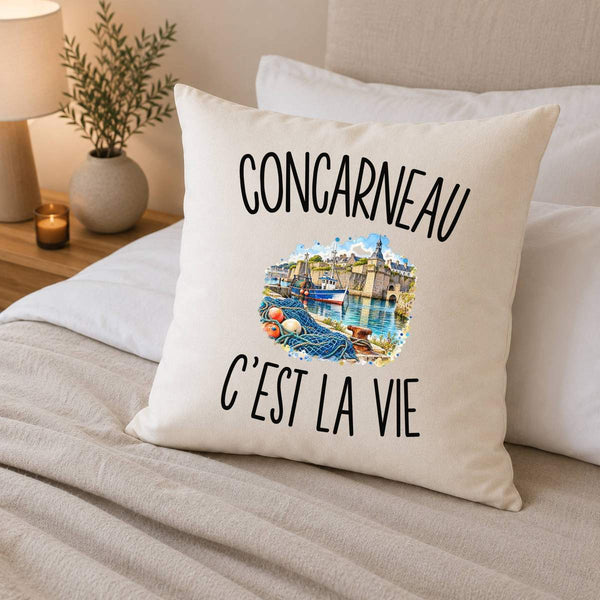 Housse de Coussin Concarneau c’est la vie