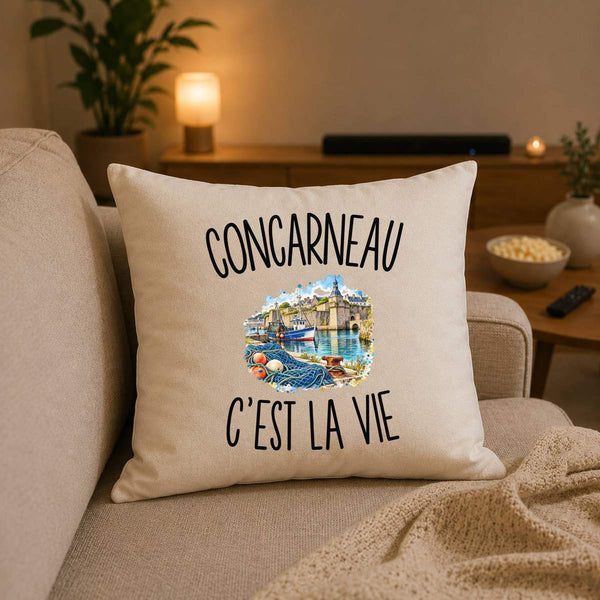 Housse de Coussin Concarneau c’est la vie