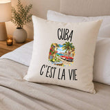 Housse de Coussin Cuba c’est la vie