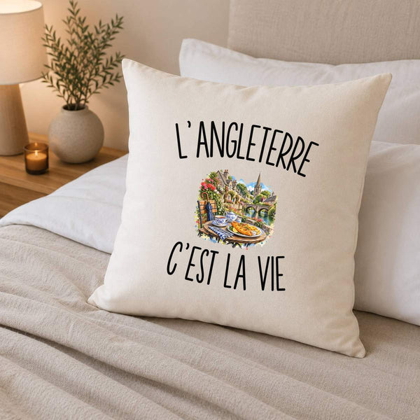 Housse de Coussin L’Angleterre c’est la vie