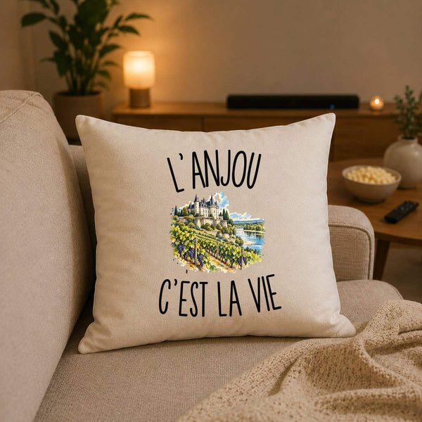Housse de Coussin L’Anjou c’est la vie
