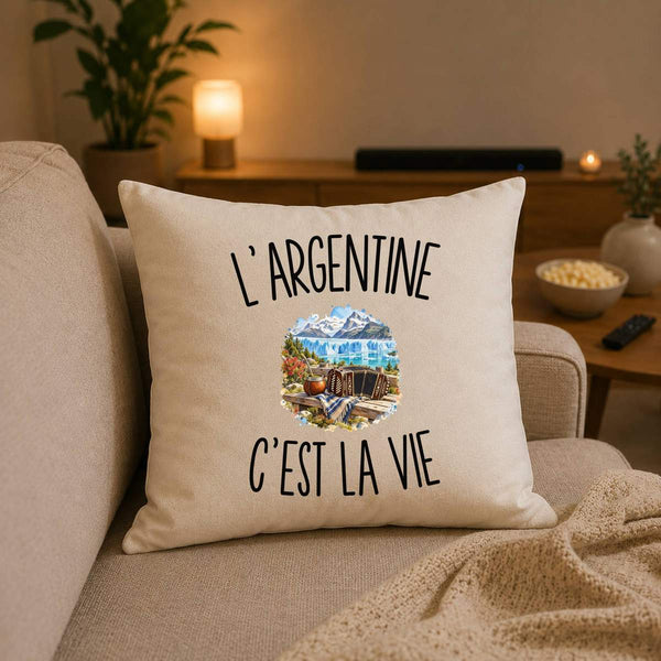 Housse de Coussin L’Argentine c’est la vie