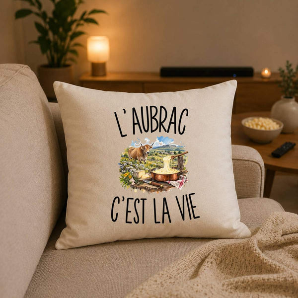 Housse de Coussin L’Aubrac c’est la vie